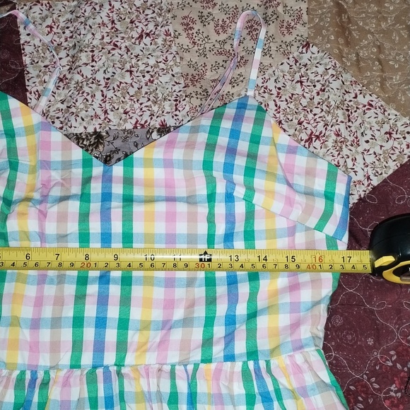 J.Crew Colorful Plaid Sundress Maxi Dress NWT Sz. 10 New With TagsNew wi… - Picture 7 of 8